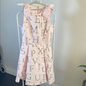 Ted baker Pink Sleeveless Dress with Floral Letters